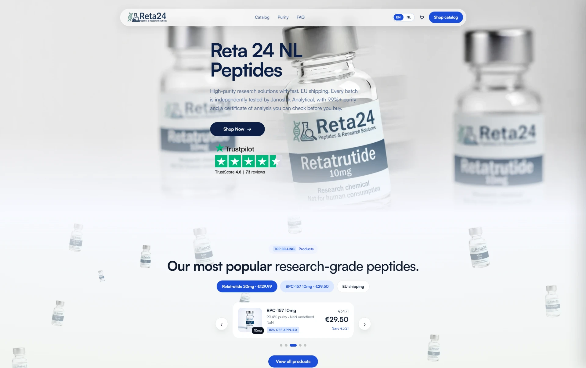 Reta24 desktop website preview