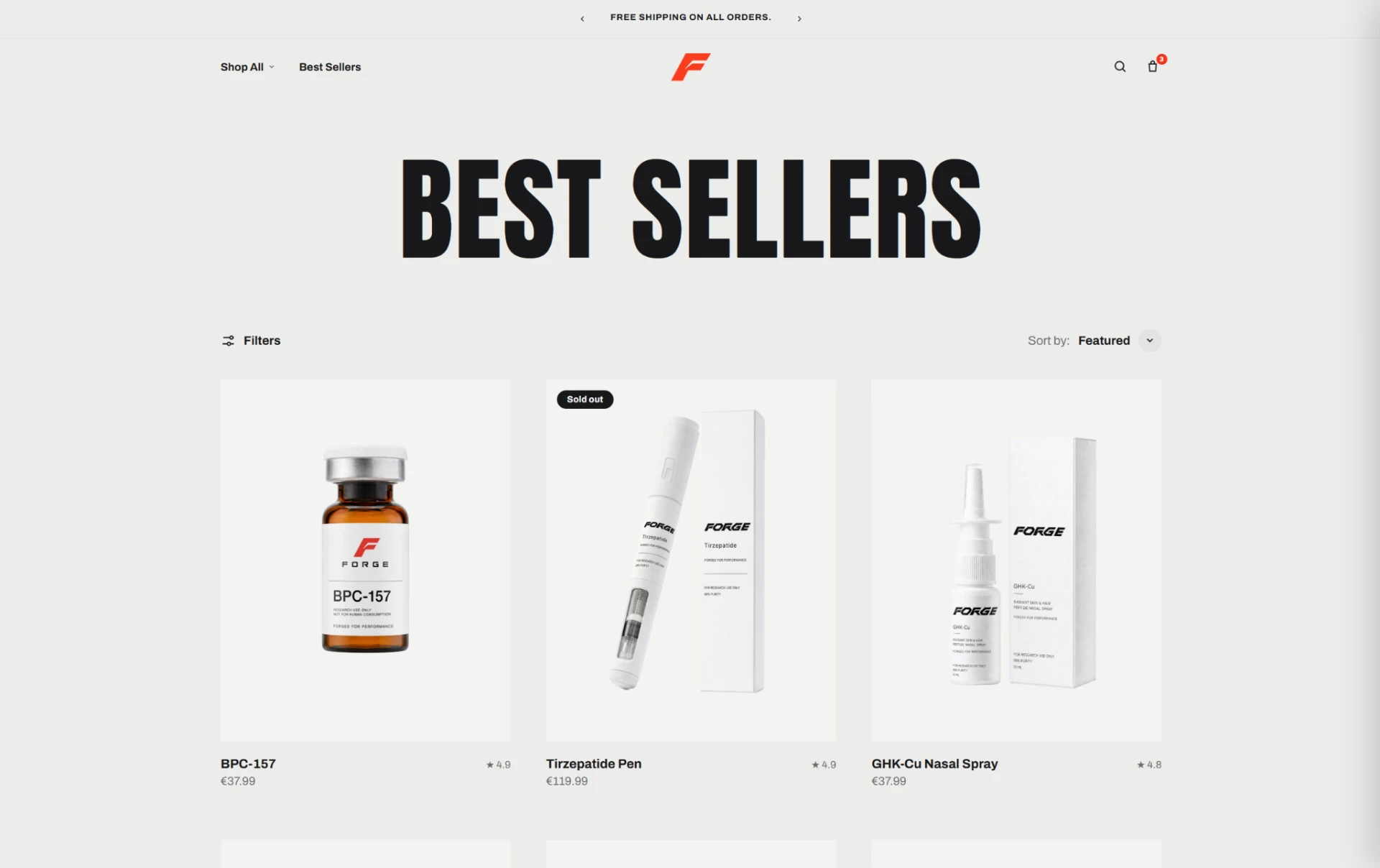 Forge Performance Best Sellers product collection