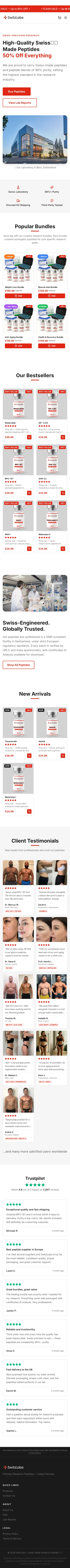 SwitzLabs responsive mobile storefront